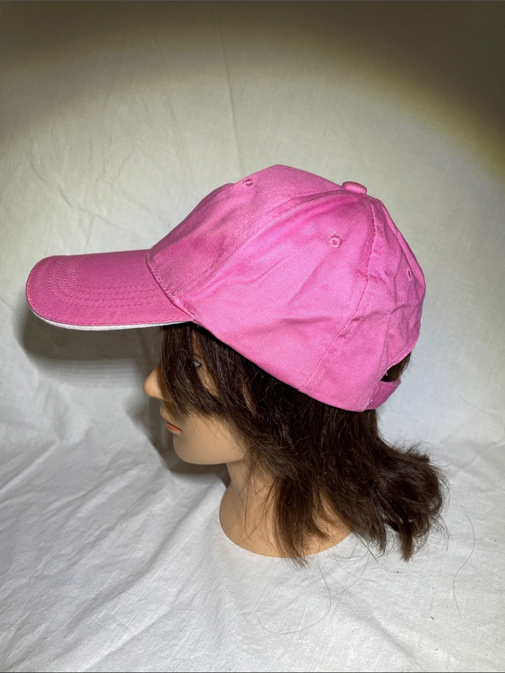 Classic Pink Cotton Baseball Cap — Women's Adjustable Hat